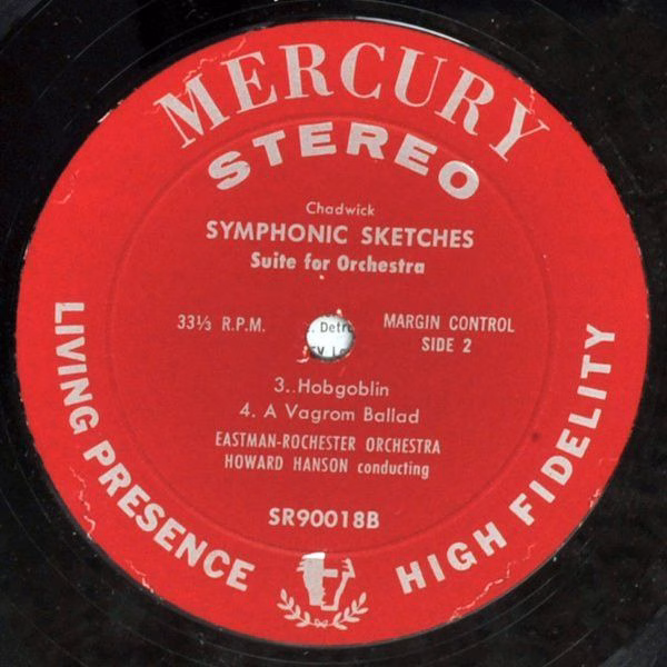 Mercury SR90018 - George Whitefield Chadwick, Howard Hanson, Eas - Image 4