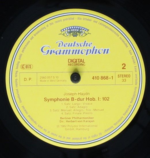 Deutsche Grammophon 410 868-1 - Joseph Haydn, Herbert Von Karaja - Image 4