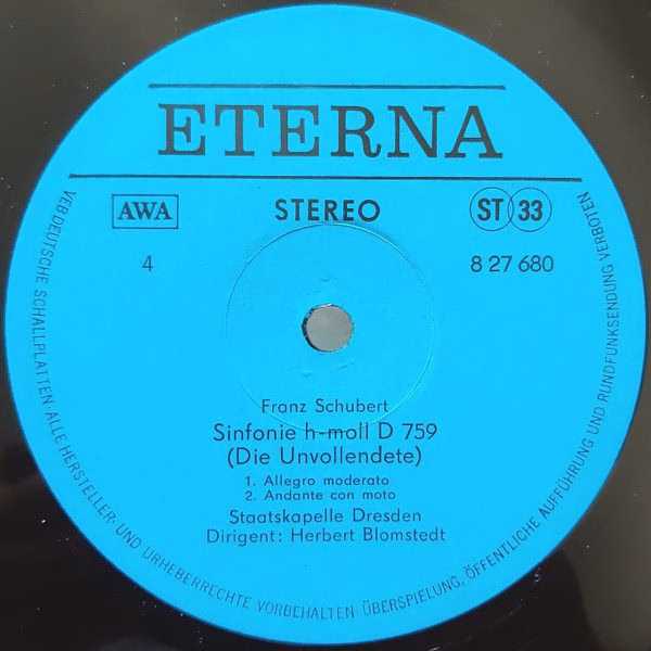 Eterna 8 27 679-680 - Franz Schubert, Staatskapelle Dresden, Her - Image 8