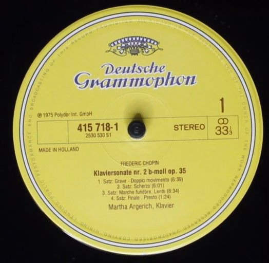 Deutsche Grammophon 415 718-1 - Frédéric Chopin, Martha Argerich - Image 3