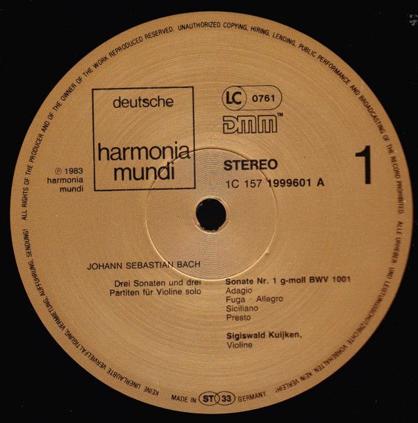 Deutsche Harmonia Mundi 1c 157 1999603 - Johann Sebastian Bach, - Image 4