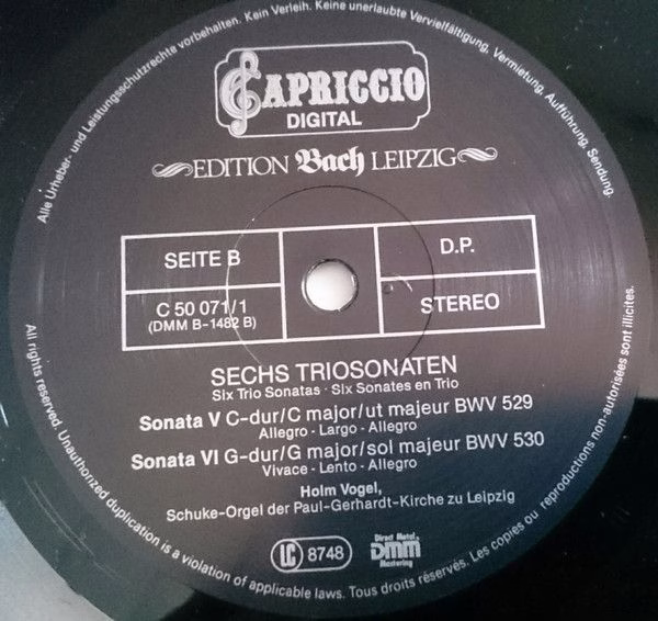 Capriccio C 50 071/1-2 - Johann Sebastian Bach, Holm Vogel - Sec - Image 7