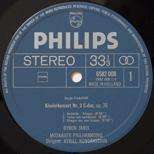 Philips 6582 008 - Sergei Rachmaninoff, Sergei Prokofiev, Byron - Image 3