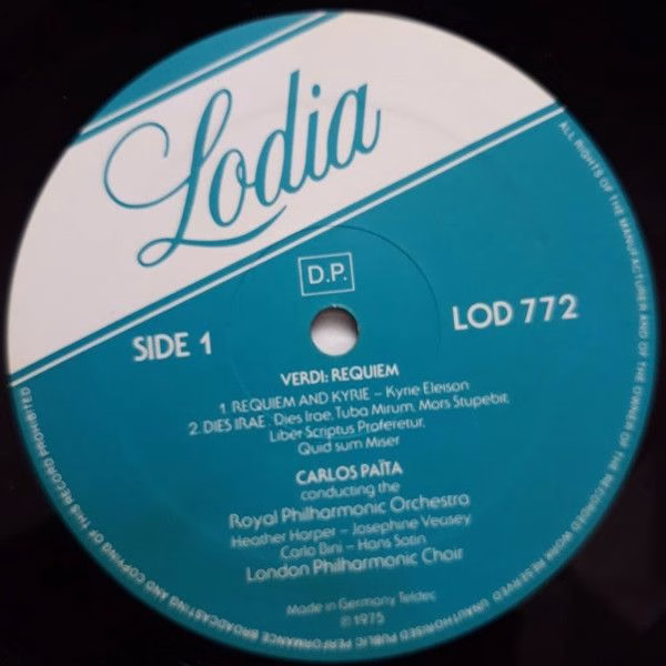 Lodia LOD 772/3 - Giuseppe Verdi, Carlos Païta, Heather Harper, - Image 3
