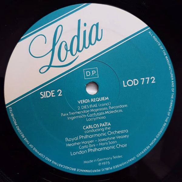 Lodia LOD 772/3 - Giuseppe Verdi, Carlos Païta, Heather Harper, - Image 4
