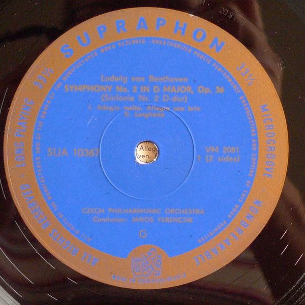 Supraphon SUA 10367 - Ludwig Van Beethoven - Symphony No. 2 D Ma - Image 3