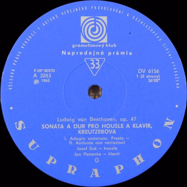 Supraphon DV 6156 - Ludwig Van Beethoven - Sonáta Pro Klavír A H - Image 3