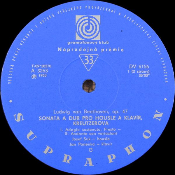 Supraphon DV 6156 - Ludwig Van Beethoven - Sonáta Pro Klavír A H - Image 3