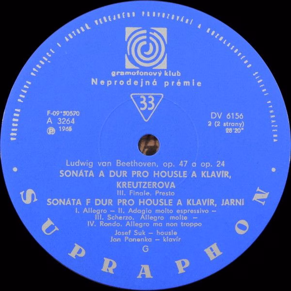 Supraphon DV 6156 - Ludwig Van Beethoven - Sonáta Pro Klavír A H - Image 4