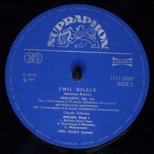 Supraphon 1111 2550 - Emil Gilels, Wolfgang Amadeus Mozart, Joha - Image 4