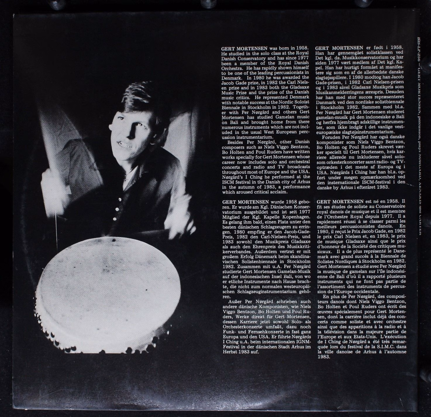 BIS LP-256 - Gert Mortensen, Per Nørgård, Iannis Xenakis, Elliot - Image 4