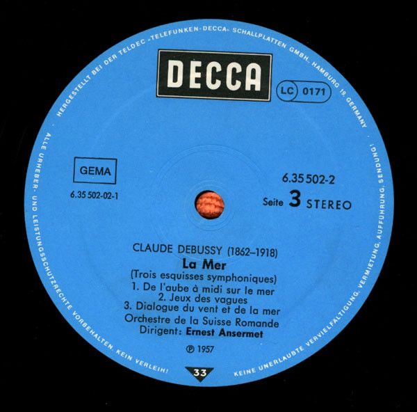 DECCA 6.35502 - Claude Debussy, L'Orchestre De La Suisse Romande - Image 5