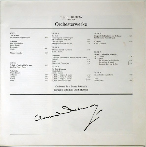 DECCA 6.35502 - Claude Debussy, L'Orchestre De La Suisse Romande - Image 11