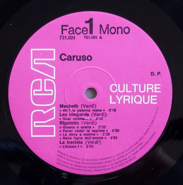 RCA 731.001/731.005 - Enrico Caruso - La Voix D'Or Du Siecle - Image 3
