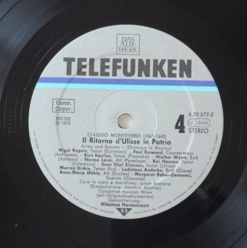 Das Alte Werk 6.35377 - Claudio Monteverdi, Nikolaus Harnoncourt - Image 8