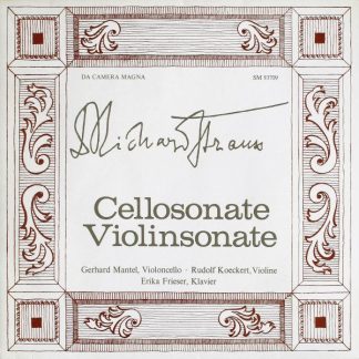 Da Camera Magna SM 93709 - Richard Strauss, Gerhard Mantel, Rudo