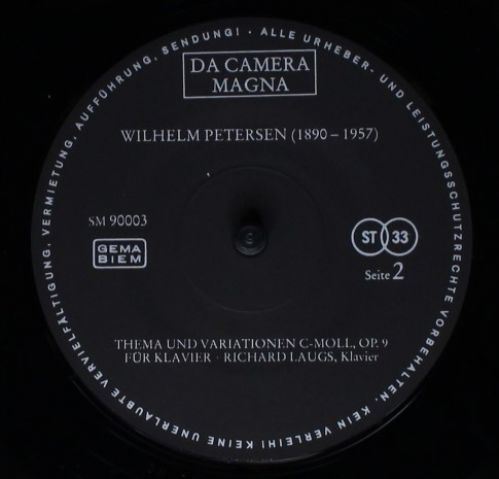 Da Camera Magna SM 90003 - Wilhelm Petersen - Lieder / Themen Un - Image 4