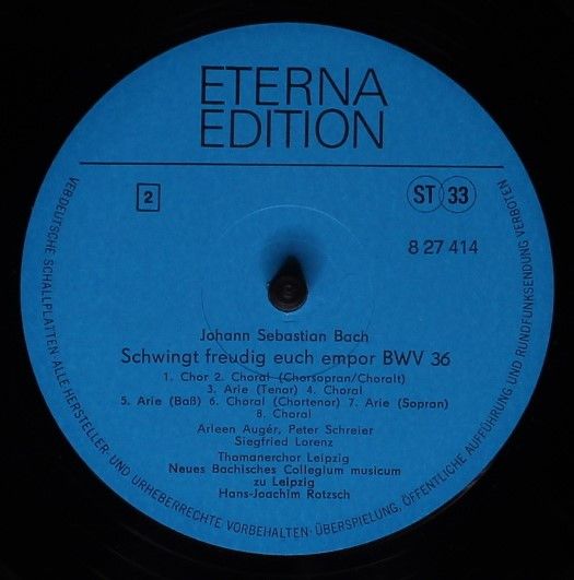 Eterna 8 27 414 - Johann Sebastian Bach - Kantaten (Nun Komm, De - Image 4