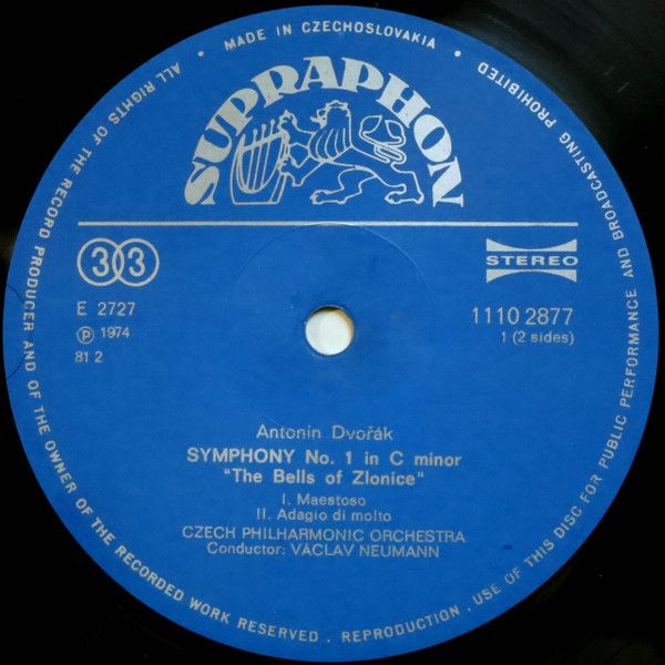 Supraphon 1110 2877 - Antonín Dvořák, The Czech Philharmonic Orc - Image 3