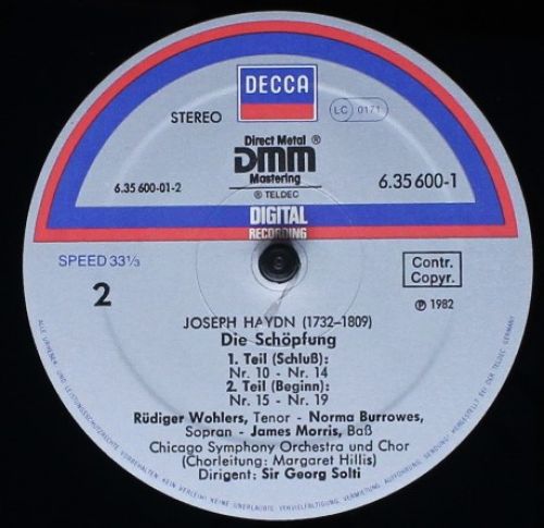DECCA 6.35600 - Joseph Haydn, Norma Burrowes, Rüdiger Wohlers, J - Image 4