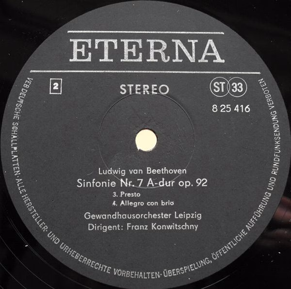 Eterna 8 25 416 - Ludwig van Beethoven, Gewandhausorchester Leip - Image 4