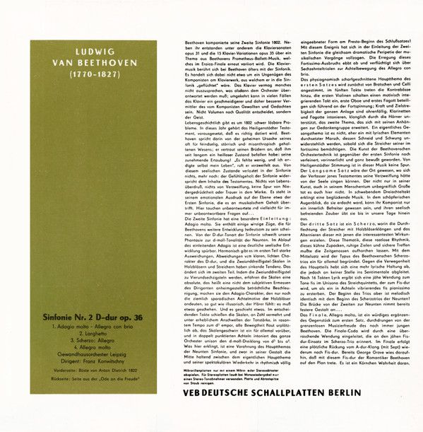 Eterna 8 20 417-418 - Ludwig van Beethoven, Gewandhausorchester - Image 2