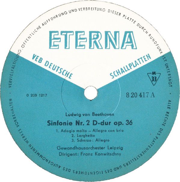 Eterna 8 20 417-418 - Ludwig van Beethoven, Gewandhausorchester - Image 5