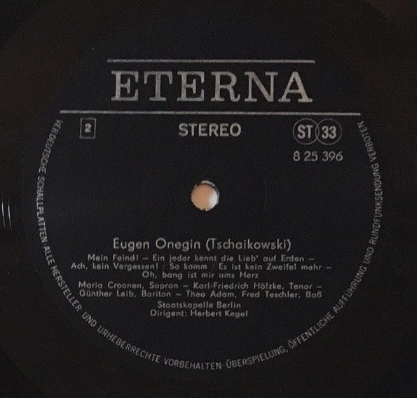 Eterna 8 25 396 - Pyotr Ilyich Tchaikovsky - Eugen Onegin - Image 4