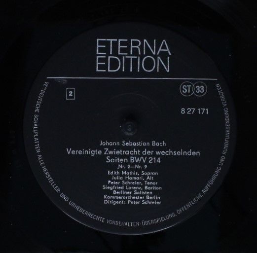 Eterna 8 27 171 - Johann Sebastian Bach - Tönet, Ihr Pauken BWV - Image 4