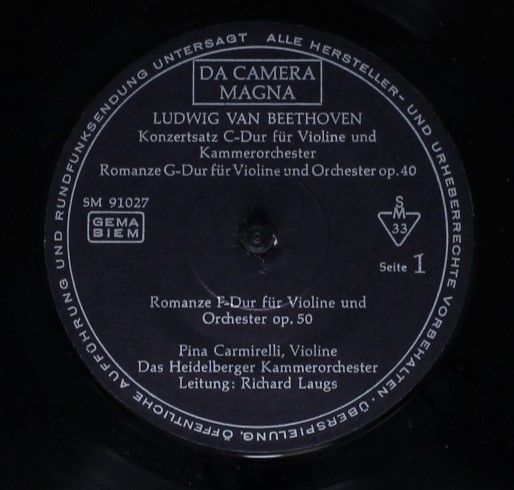 Da Camera Magna SM 91027 - Ludwig van Beethoven, Max Reger, Erig - Image 3