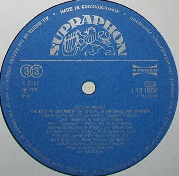 Supraphon 1 12 1808 - Bohuslav Martinů, Czech Philharmonic Choru - Image 3