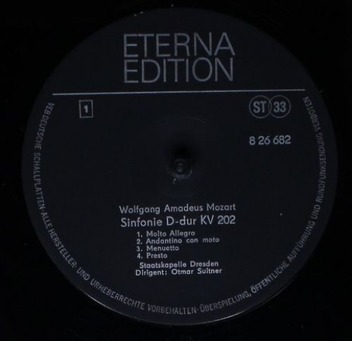 Eterna 8 26 682 - Wolfgang Amadeus Mozart, Staatskapelle Dresden - Image 3