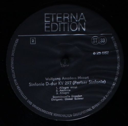 Eterna 8 26 682 - Wolfgang Amadeus Mozart, Staatskapelle Dresden - Image 4