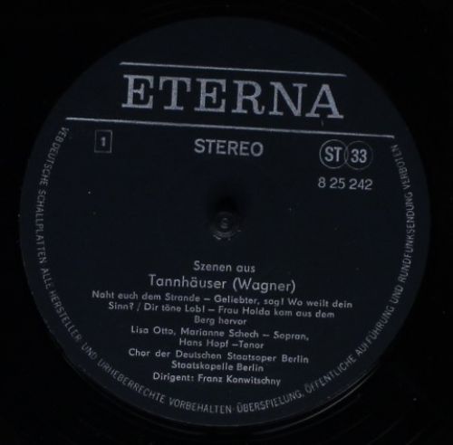 Eterna 8 25 242 - Richard Wagner, Hans Hopf, Marianne Schech, Li - Image 4