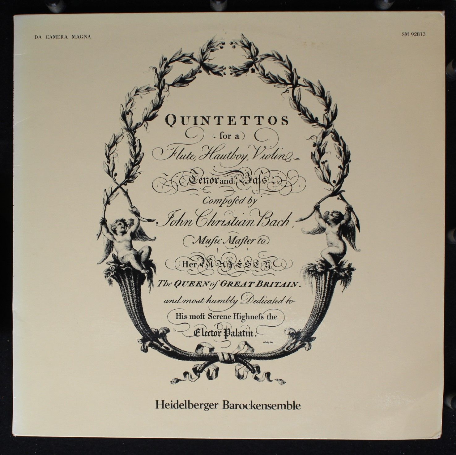 Da Camera Magna SM 92813 - Johann Christian Bach, Heidelberger B