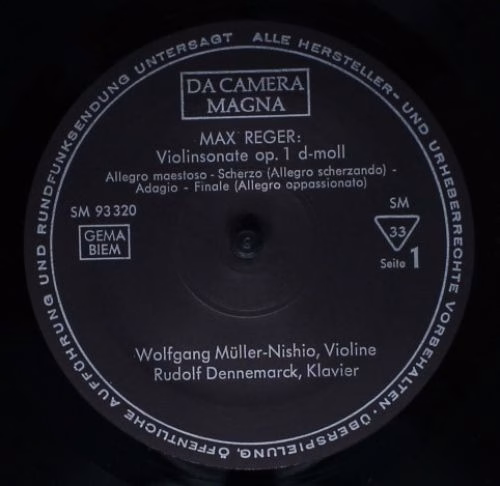 Da Camera Magna SM 93320 - Max Reger, Wolfgang Müller-Nishio, Ru - Image 3