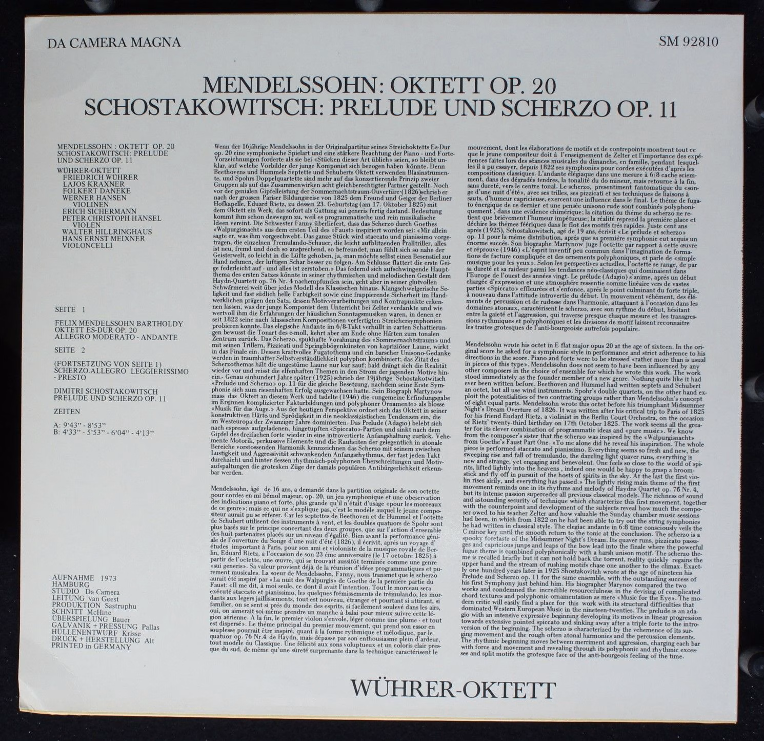 Da Camera Magna SM 92810 - Felix Mendelssohn-Bartholdy, Dmitri S - Image 2
