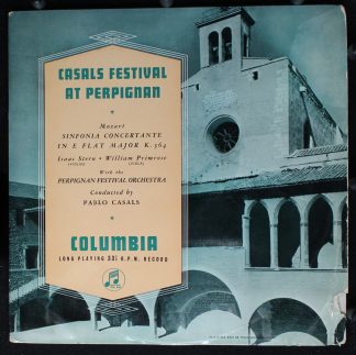 Columbia 33CX1089 - Perpignan Festival Orchestra, Pablo Casals,