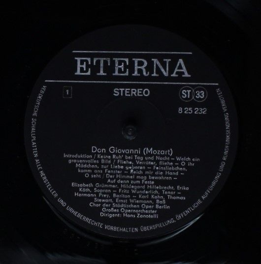 Eterna 8 25 232 - Wolfgang Amadeus Mozart - Don Giovanni - Image 3