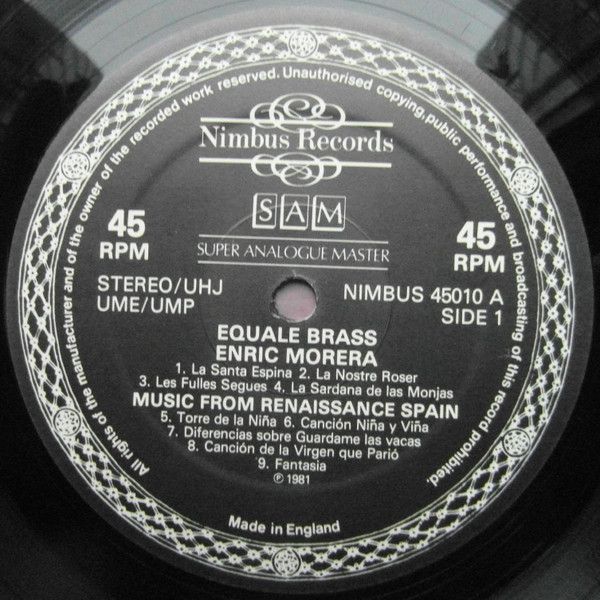 Nimbus Records NIMBUS 45010 - Equale Brass, Enric Morera, Béla B - Image 3