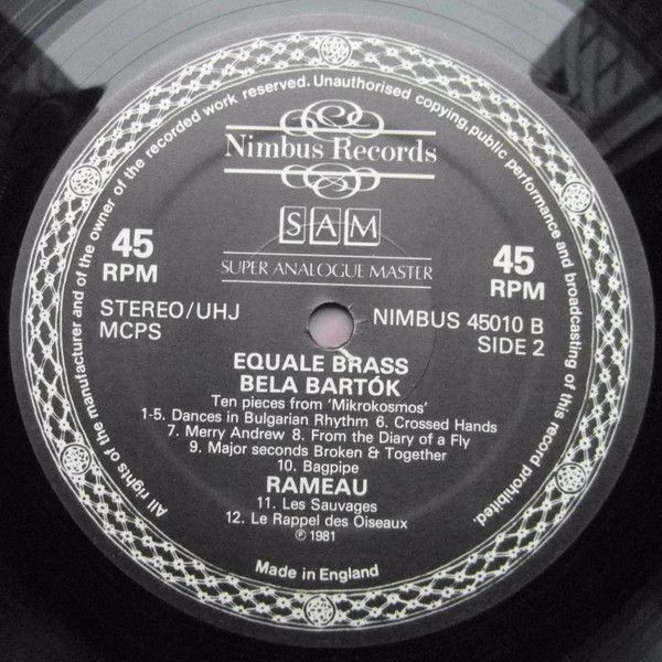 Nimbus Records NIMBUS 45010 - Equale Brass, Enric Morera, Béla B - Image 4