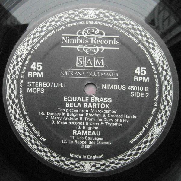Nimbus Records NIMBUS 45010 - Equale Brass, Enric Morera, Béla B - Image 4