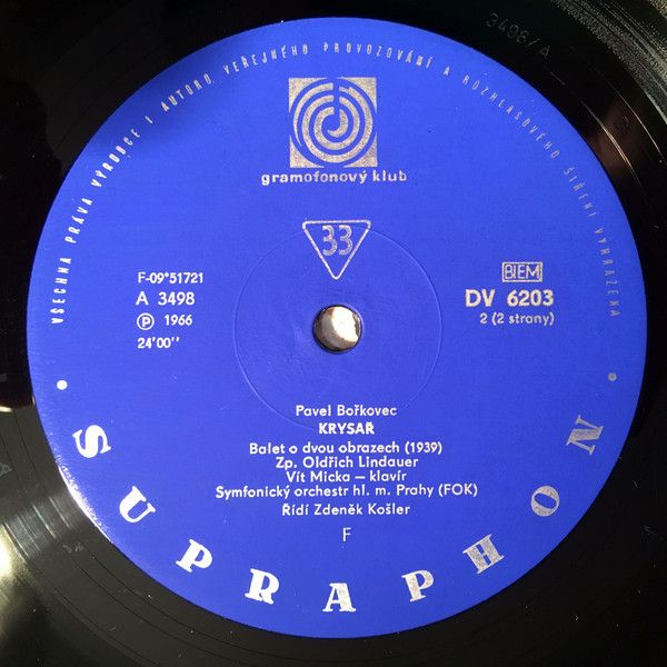 Supraphon DV 6203 - Pavel Bořkovec - Silentium Turbatum / The Pi - Image 5