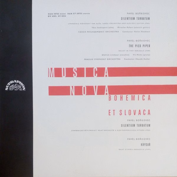 Supraphon DV 6203 - Pavel Bořkovec - Silentium Turbatum / The Pi - Image 6