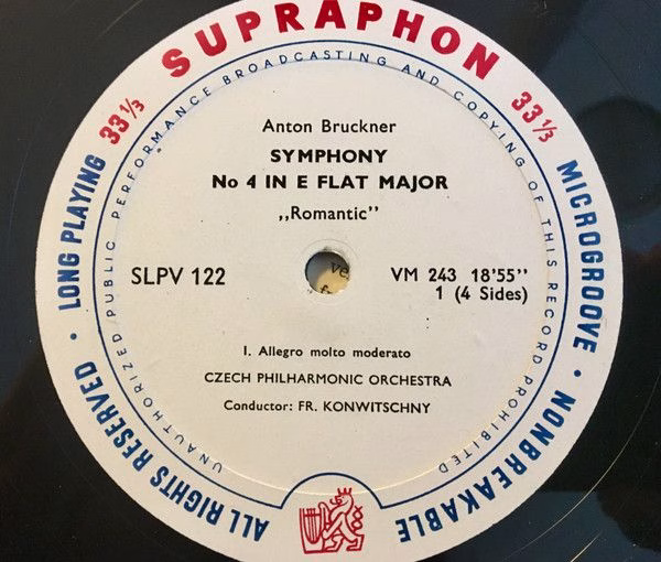 Supraphon LPV 122 - Anton Bruckner, The Czech Philharmonic Orche - Image 4