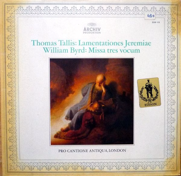 Archiv Produktion 2533 113 - Thomas Tallis, William Byrd, Pro Ca - Image 2