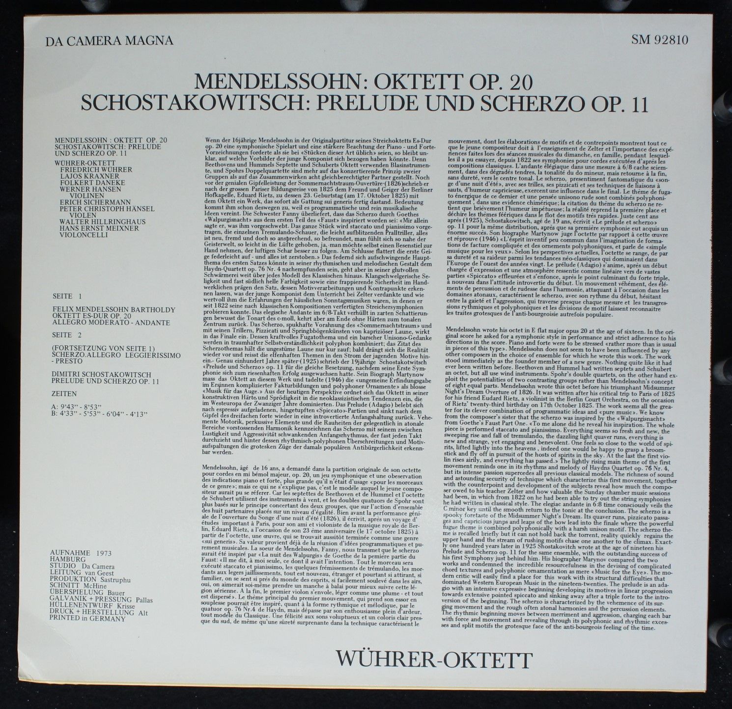 Da Camera Magna SM 92810 - Felix Mendelssohn-Bartholdy, Dmitri S - Image 2