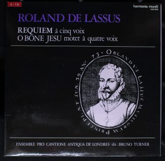 Harmonia Mundi HM 456 - Roland de Lassus, Pro Cantione Antiqua -