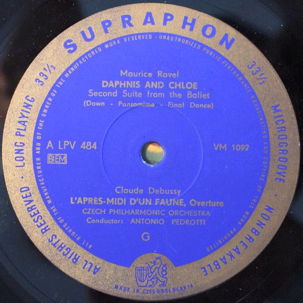 Supraphon LPV 484 - Maurice Ravel, Claude Debussy, Ilja Hurník - - Image 4