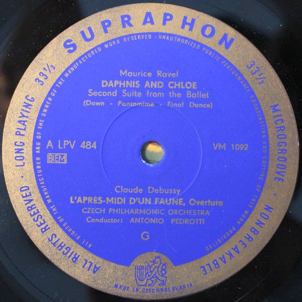 Supraphon LPV 484 - Maurice Ravel, Claude Debussy, Ilja Hurník - - Image 4